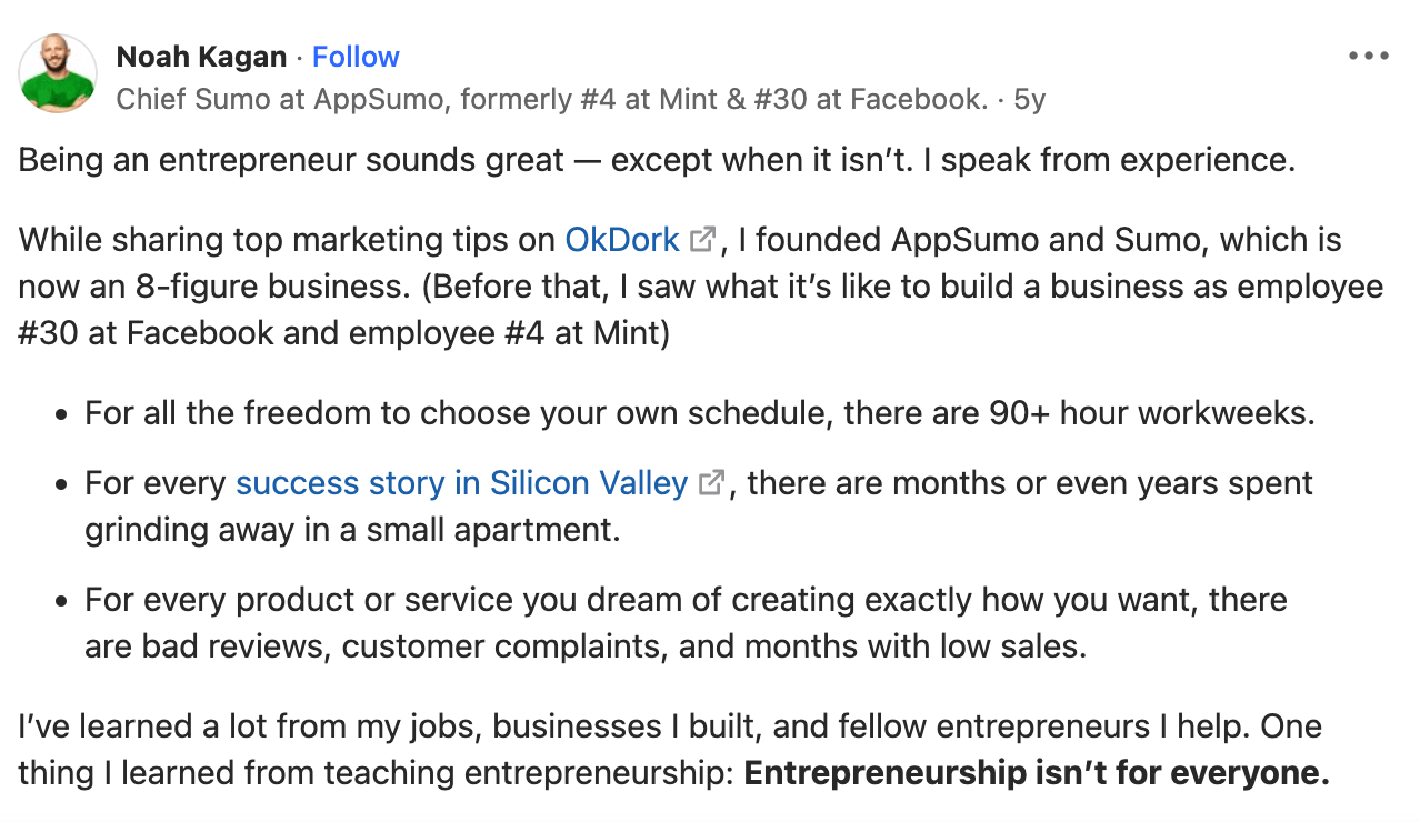 employee vs entrepreneur 